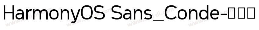 Harmony0S Sans_Conde字体转换
